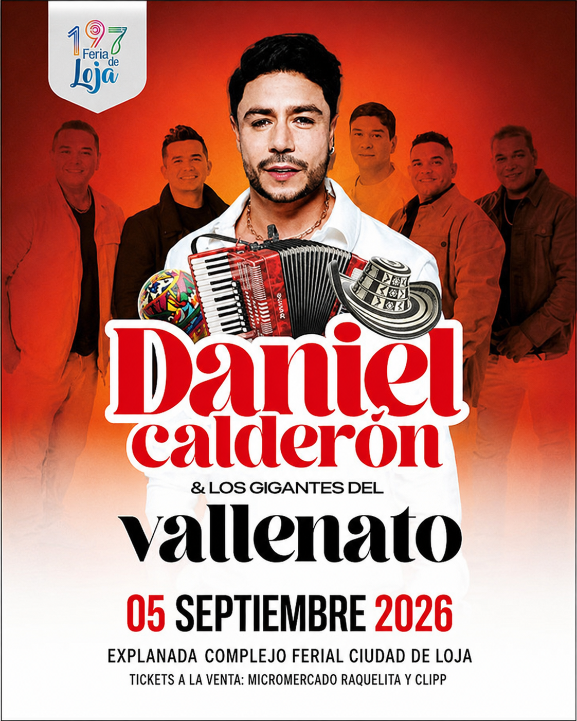 Daniel Calderón & Los Gigantes del Vallenato – Feria de Loja 2026